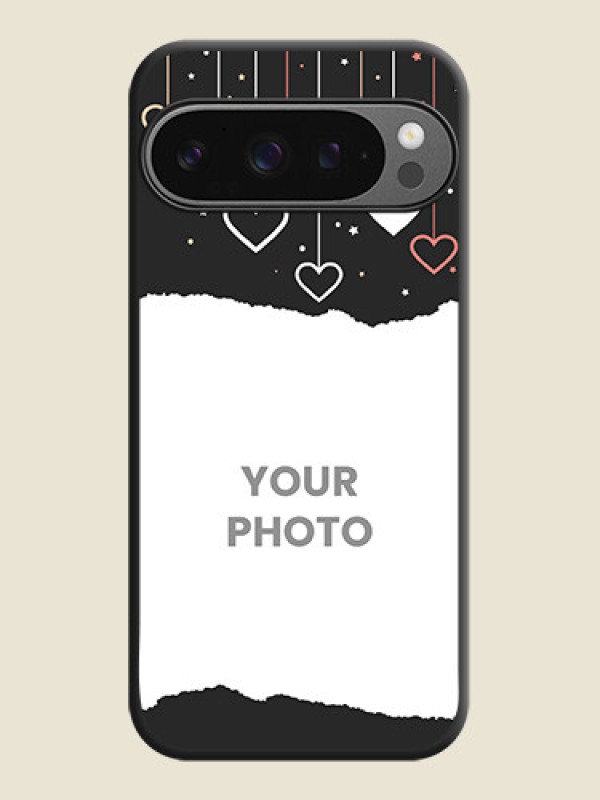 Custom Love Hangings with Splash Wave Picture On Space Black Custom Soft Matte Mobile Back Cover - Google Pixel 9 Pro 5G - alternate view