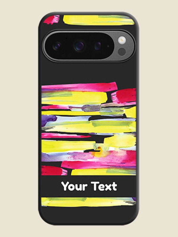 Custom Brush Coloured On Space Black Custom Soft Matte Mobile Back Cover - Google Pixel 9 Pro 5G - alternate view