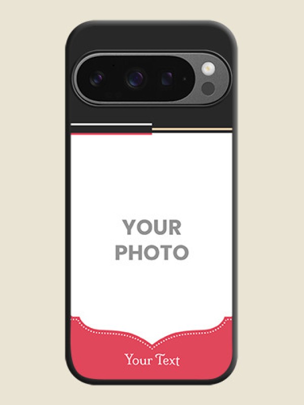 Custom Classic Plain Design with Name On Space Black Custom Soft Matte Mobile Back Cover - Google Pixel 9 Pro 5G - alternate view