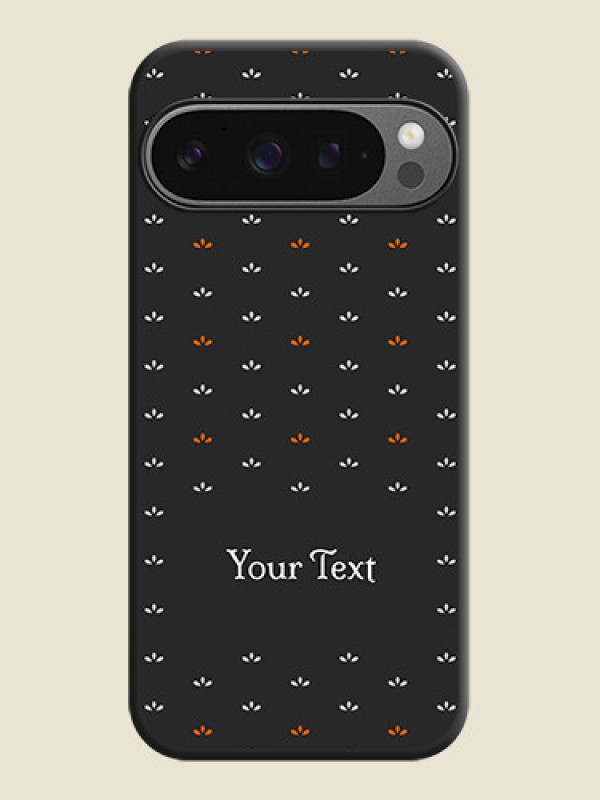 Custom Simple Pattern With Custom Text On Space Black Custom Soft Matte Mobile Back Cover - Google Pixel 9 Pro 5G - alternate view