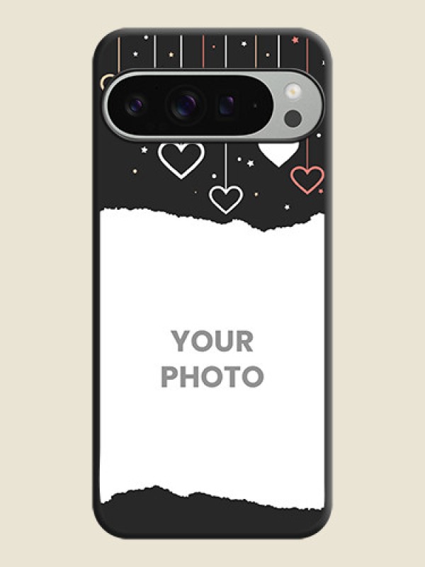 Custom Love Hangings with Splash Wave Picture On Space Black Custom Soft Matte Mobile Back Cover - Pixel 9 Pro Xl - alternate view