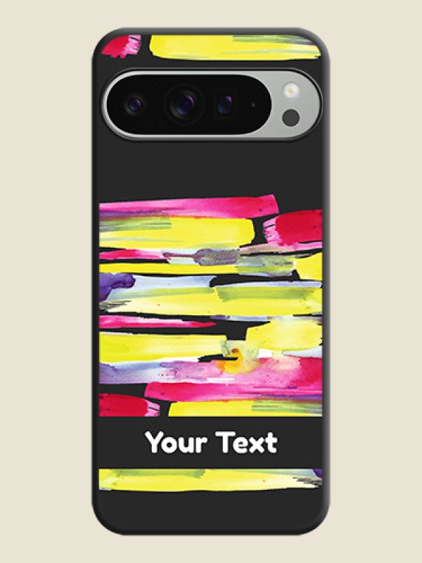 Custom Brush Coloured On Space Black Custom Soft Matte Mobile Back Cover - Pixel 9 Pro Xl - alternate view