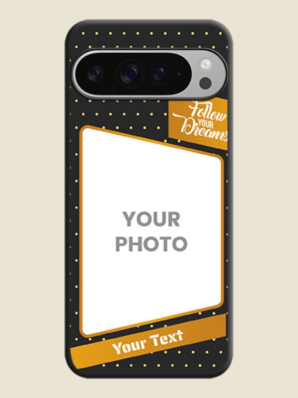 Custom Follow Your Dreams with White Dots On Space Black Custom Soft Matte Mobile Back Cover - Pixel 9 Pro Xl - alternate view