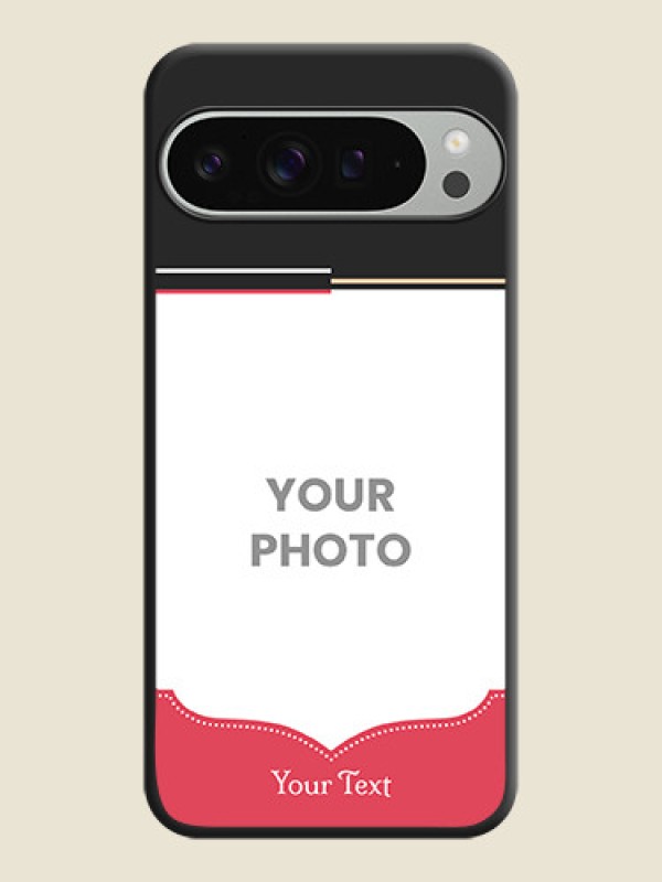 Custom Classic Plain Design with Name On Space Black Custom Soft Matte Mobile Back Cover - Pixel 9 Pro Xl - alternate view