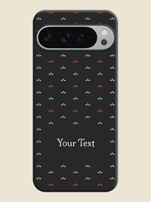 Custom Simple Pattern With Custom Text On Space Black Custom Soft Matte Mobile Back Cover - Pixel 9 Pro Xl - alternate view