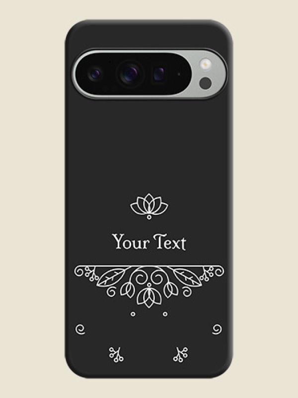 Custom Lotus Garden Custom Text On Space Black Custom Soft Matte Mobile Back Cover - Pixel 9 Pro Xl - alternate view