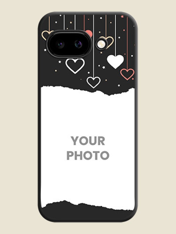 Custom Love Hangings with Splash Wave Picture On Space Black Custom Soft Matte Mobile Back Cover - Google Pixel 9A 5G - alternate view