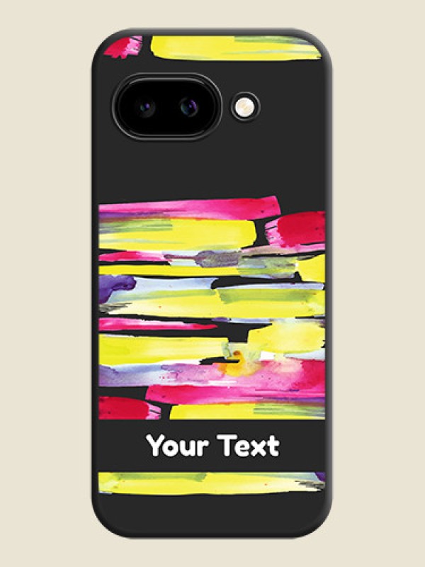 Custom Brush Coloured On Space Black Custom Soft Matte Mobile Back Cover - Google Pixel 9A 5G - alternate view