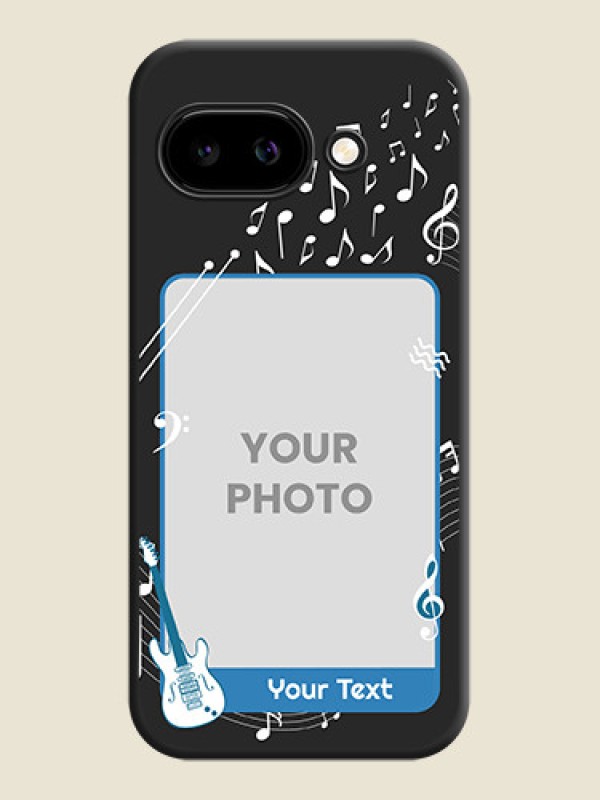 Custom Musical Theme Design with Text on Photo On Space Black Custom Soft Matte Mobile Back Cover - Google Pixel 9A 5G - alternate view