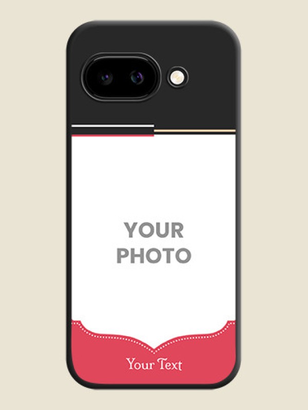 Custom Classic Plain Design with Name On Space Black Custom Soft Matte Mobile Back Cover - Google Pixel 9A 5G - alternate view