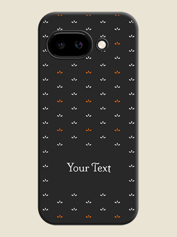 Custom Simple Pattern With Custom Text On Space Black Custom Soft Matte Mobile Back Cover - Google Pixel 9A 5G - alternate view