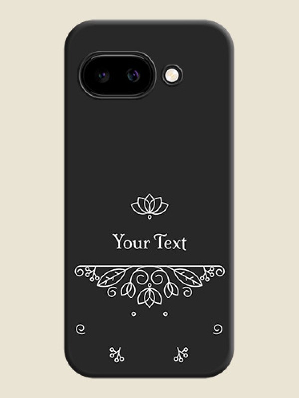Custom Lotus Garden Custom Text On Space Black Custom Soft Matte Mobile Back Cover - Google Pixel 9A 5G - alternate view