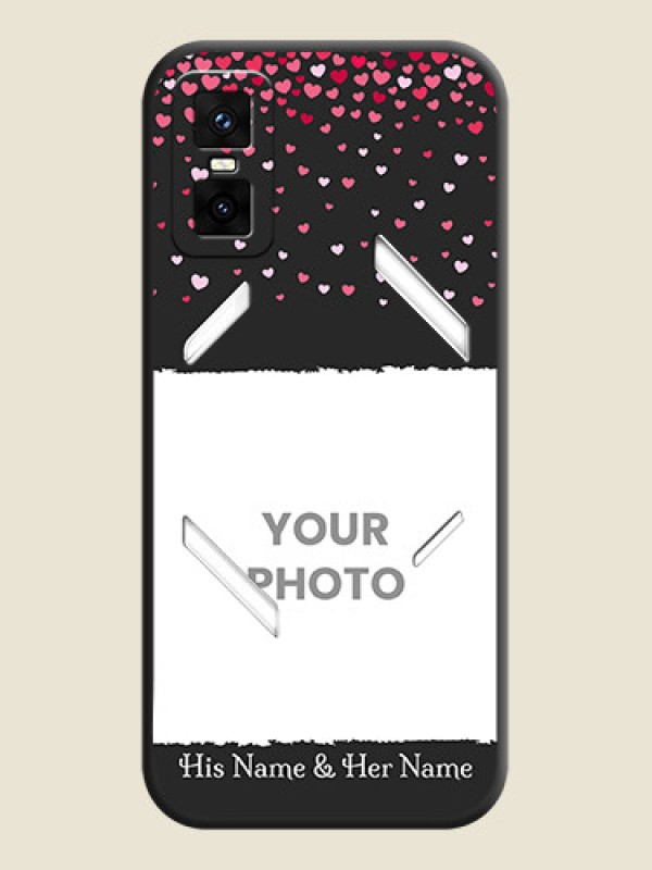 Custom Fall in Love with Your Partner on Photo On Space Black Custom Soft Matte Mobile Back Cover - Infinix GT 30 Pro 5G - alternate view