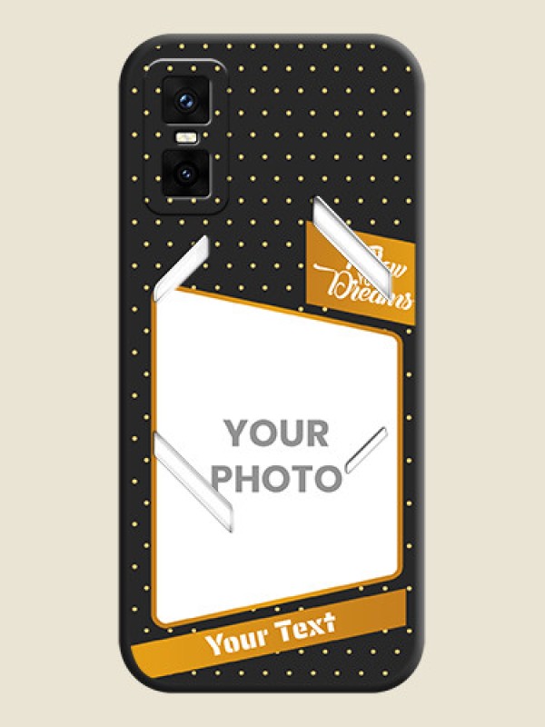 Custom Follow Your Dreams with White Dots On Space Black Custom Soft Matte Mobile Back Cover - Infinix GT 30 Pro 5G - alternate view