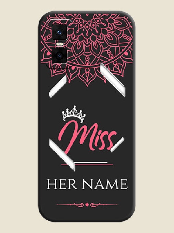 Custom Mrs Name with Floral Design On Space Black Custom Soft Matte Mobile Back Cover - Infinix GT 30 Pro 5G - alternate view