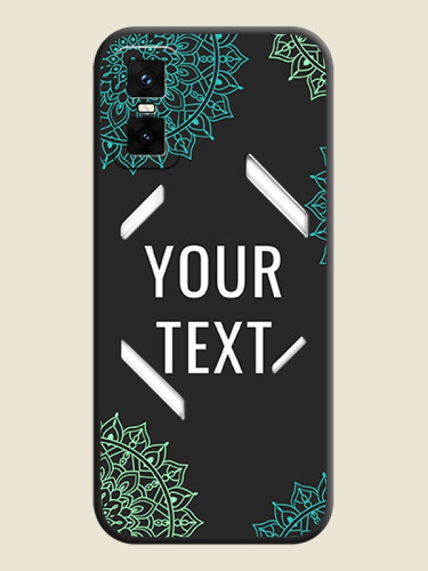 Custom Your Name with Floral Design On Space Black Custom Soft Matte Mobile Back Cover - Infinix GT 30 Pro 5G - alternate view