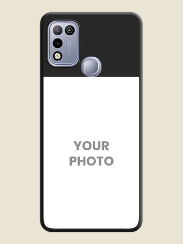 Custom Image Upload With Space Black Color On Custom Soft Matte Mobile Back Cover - Infinix Hot 10 Play - alternate view