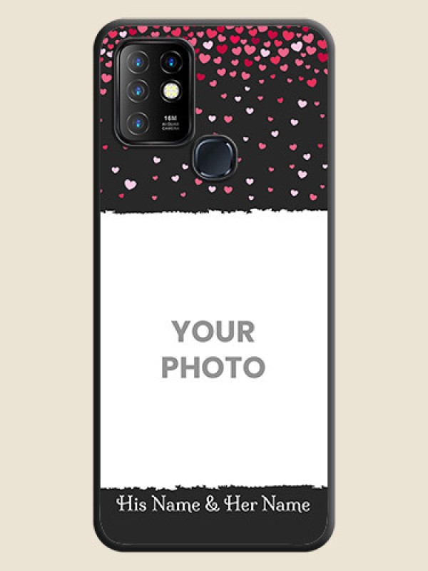 Custom Fall in Love with Your Partner  on Photo on Space Black Soft Matte Phone Cover - Infinix Hot 10 - alternate view