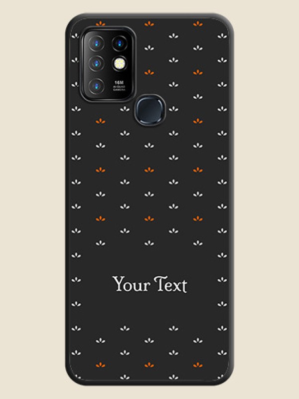 Custom Simple Pattern With Custom Text On Space Black Personalized Soft Matte Phone Covers -Infinix Hot 10 - alternate view