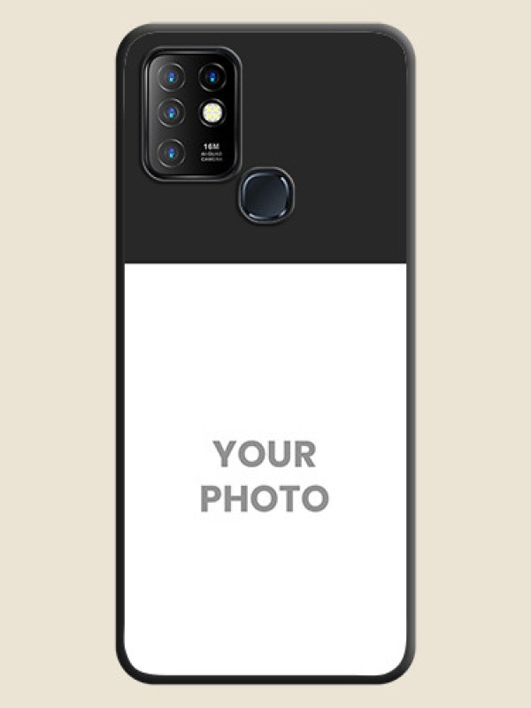 Custom Image Upload With Space Black Color On Custom Soft Matte Mobile Back Cover - Infinix Hot 10 - alternate view