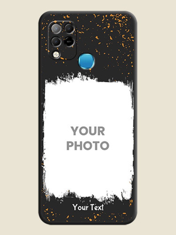 Custom Spray Free Design on Photo on Space Black Soft Matte Phone Cover - Infinix Hot 10s - alternate view