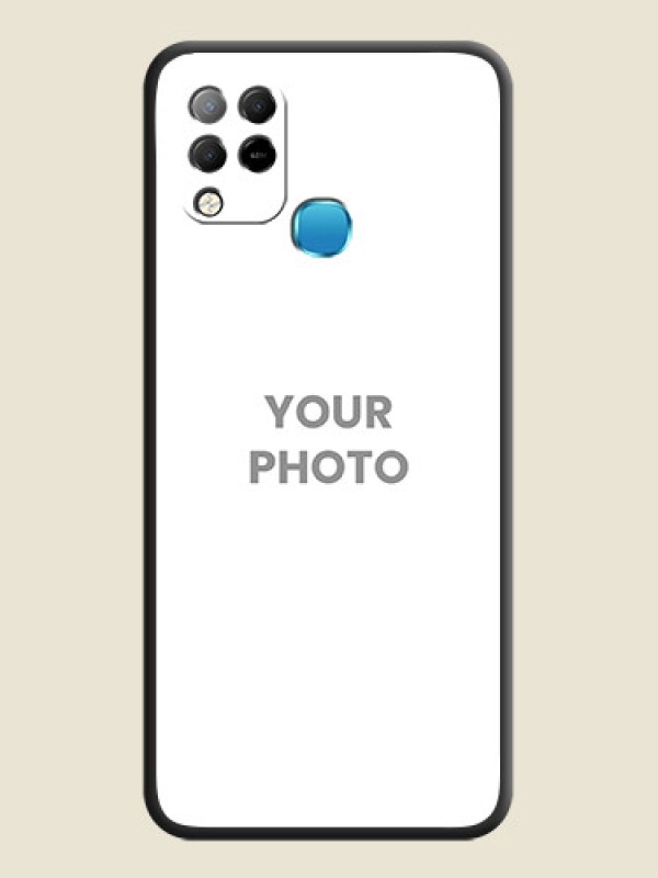 Custom Full Single Pic Upload On Space Black Personalized Soft Matte Phone Covers -Infinix Hot 10S - alternate view