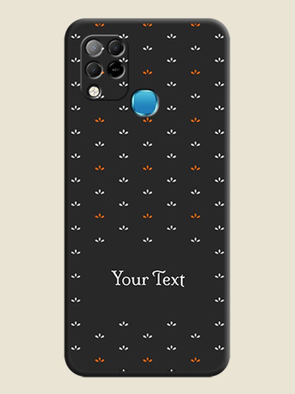 Custom Simple Pattern With Custom Text On Space Black Personalized Soft Matte Phone Covers -Infinix Hot 10S - alternate view