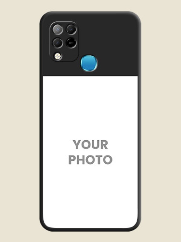 Custom Image Upload With Space Black Color On Custom Soft Matte Mobile Back Cover - Infinix Hot 10S - alternate view