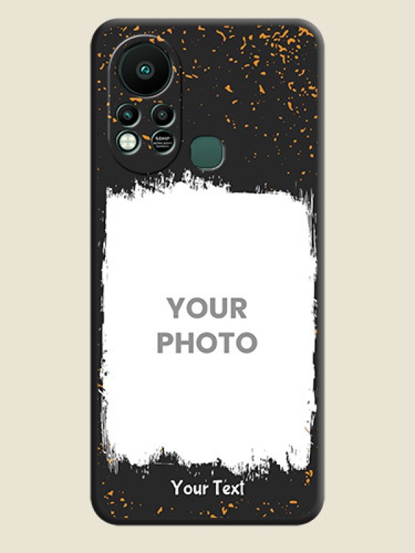 Custom Spray Free Design on Photo on Space Black Soft Matte Phone Cover - Infinix Hot 11s - alternate view