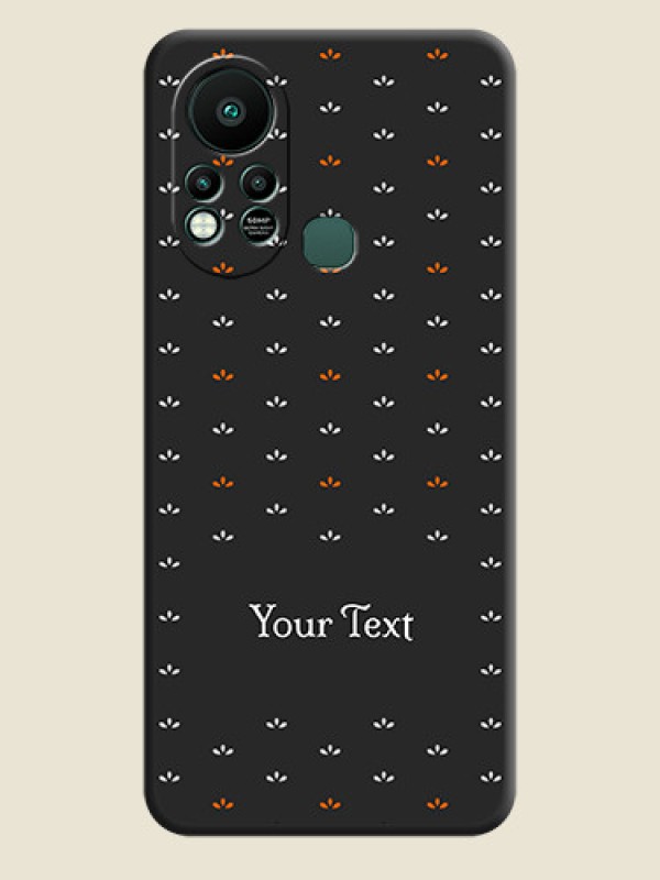 Custom Simple Pattern With Custom Text On Space Black Personalized Soft Matte Phone Covers -Infinix Hot 11S - alternate view