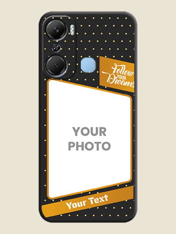 Custom Follow Your Dreams with White Dots on Space Black Custom Soft Matte Phone Cases - Infinix Hot 12 Pro - alternate view