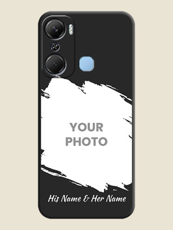 Custom Grunge Brush Strokes - Photo on Space Black Soft Matte Back Cover - Infinix Hot 12 Pro - alternate view