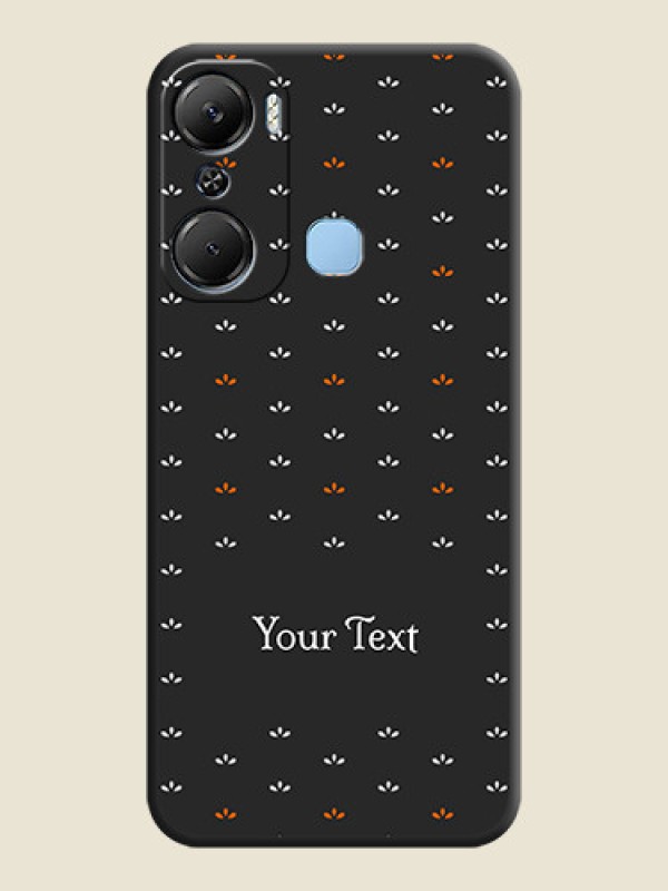 Custom Simple Pattern With Custom Text On Space Black Personalized Soft Matte Phone Covers - Infinix Hot 12 Pro - alternate view