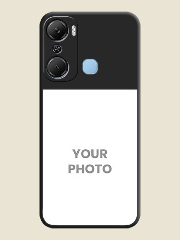 Custom Image Upload With Space Black Color On Custom Soft Matte Mobile Back Cover - Infinix Hot 12 Pro - alternate view