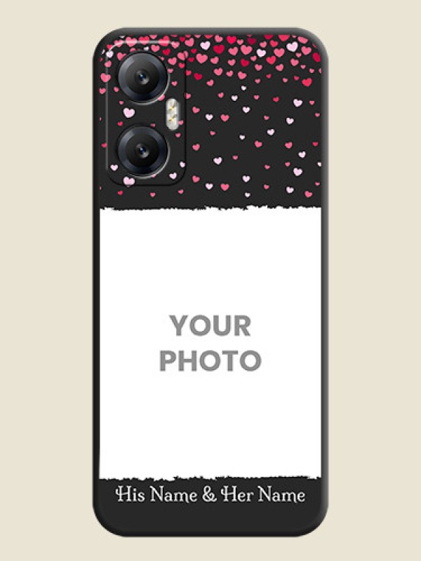 Custom Fall in Love with Your Partner - Photo on Space Black Soft Matte Phone Cover - Infinix Hot 20 5G - alternate view