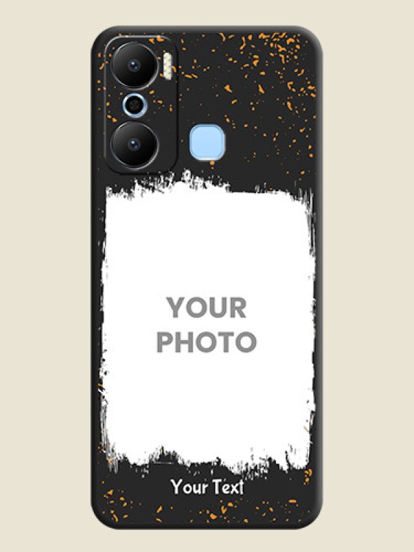 Custom Spray Free Design - Photo on Space Black Soft Matte Phone Cover - Infinix Hot 20 Play - alternate view