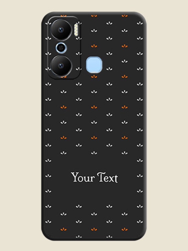 Custom Simple Pattern With Custom Text On Space Black Personalized Soft Matte Phone Covers - Infinix Hot 20 Play - alternate view