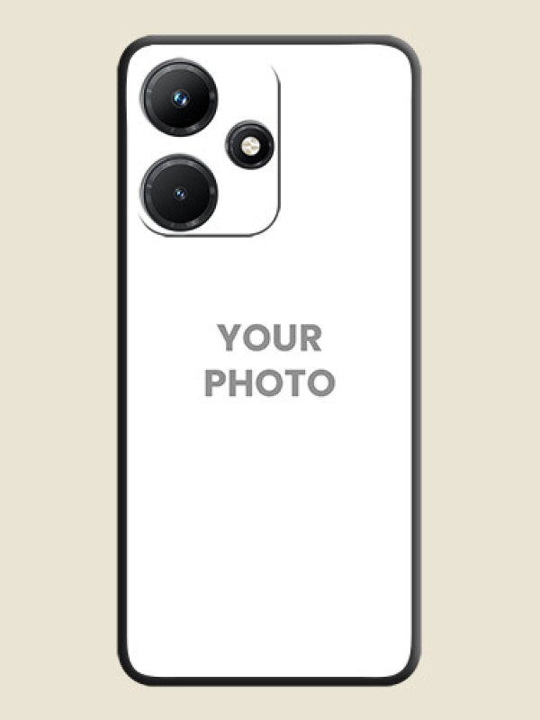 Custom Full Single Pic Upload On Space Black Personalized Soft Matte Phone Covers - Infinix Hot 30I - alternate view