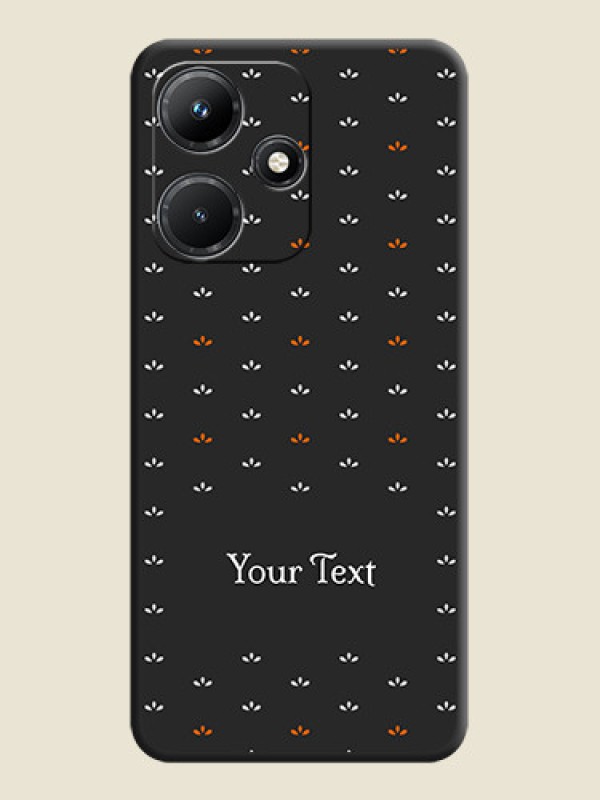 Custom Simple Pattern With Custom Text On Space Black Personalized Soft Matte Phone Covers - Infinix Hot 30I - alternate view