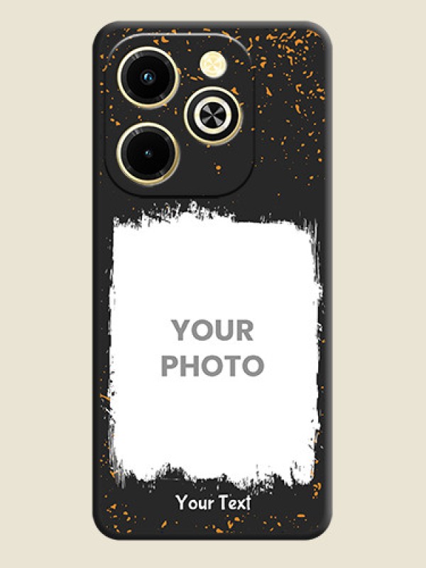 Custom Spray Free Design on Photo On Space Black Custom Soft Matte Mobile Back Cover - Infinix Hot 40i - alternate view