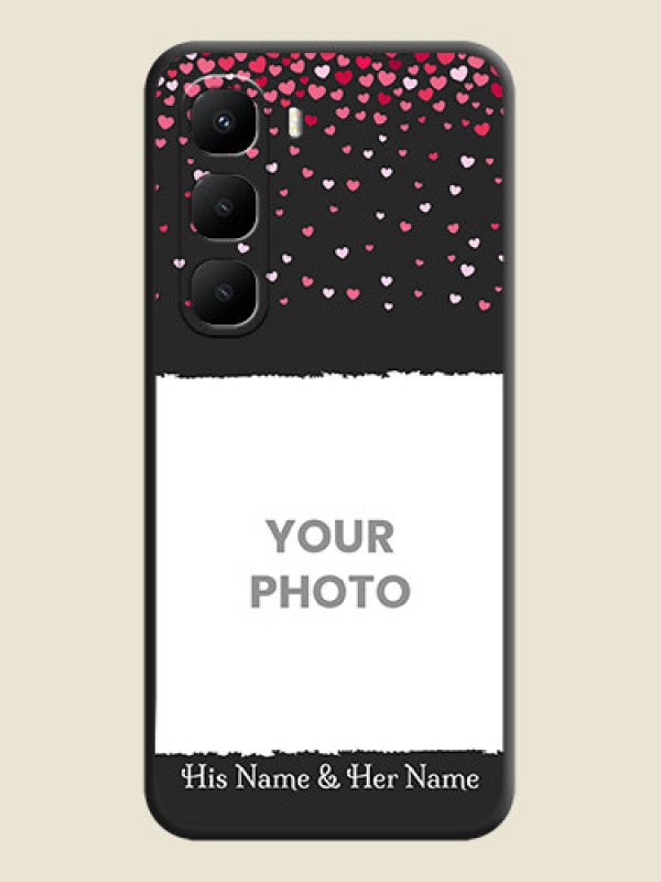 Custom Fall in Love with Your Partner on Photo On Space Black Custom Soft Matte Mobile Back Cover - Infinix Hot 60 5G - alternate view