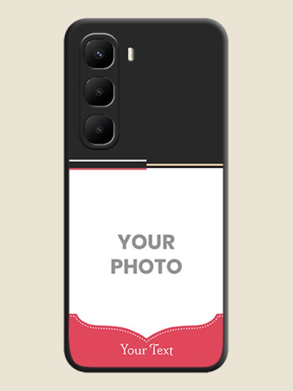 Custom Classic Plain Design with Name On Space Black Custom Soft Matte Mobile Back Cover - Infinix Hot 60 5G - alternate view