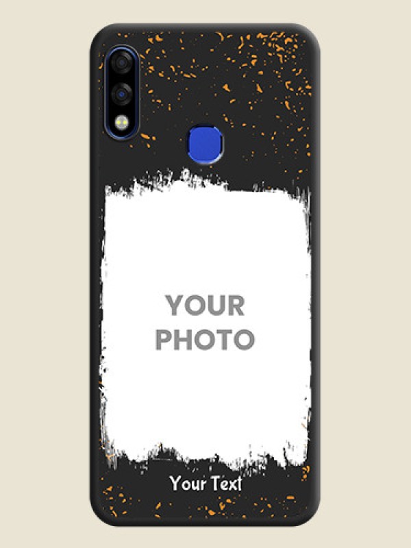 Custom Spray Free Design on Photo on Space Black Soft Matte Phone Cover - Infinix Hot 7 Pro - alternate view