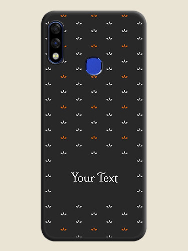 Custom Simple Pattern With Custom Text On Space Black Personalized Soft Matte Phone Covers -Infinix Hot 7 Pro - alternate view