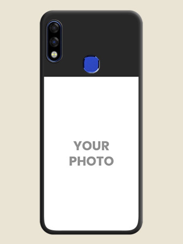 Custom Image Upload With Space Black Color On Custom Soft Matte Mobile Back Cover - Infinix Hot 7 Pro - alternate view