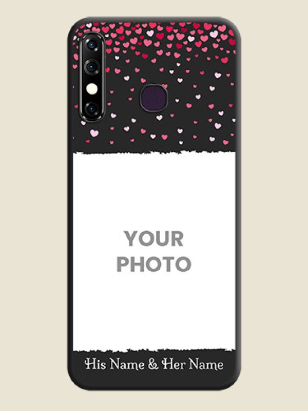 Custom Fall in Love with Your Partner - Photo on Space Black Soft Matte Phone Cover - Infinix Hot 8 - alternate view