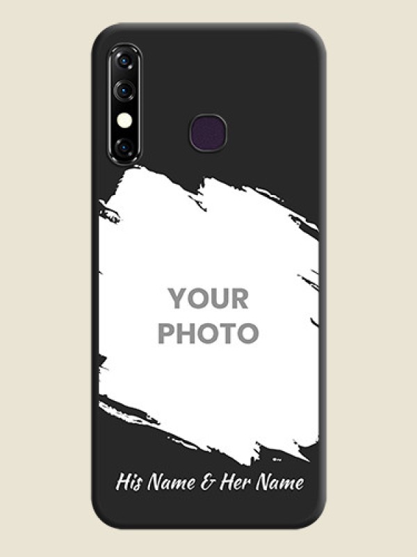 Custom Grunge Brush Strokes - Photo on Space Black Soft Matte Back Cover - Infinix Hot 8 - alternate view