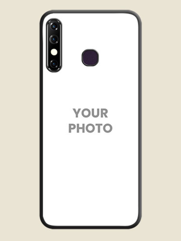 Custom Full Single Pic Upload On Space Black Personalized Soft Matte Phone Covers - Infinix Hot 8 - alternate view