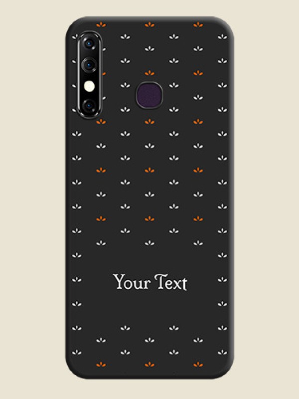Custom Simple Pattern With Custom Text On Space Black Personalized Soft Matte Phone Covers - Infinix Hot 8 - alternate view