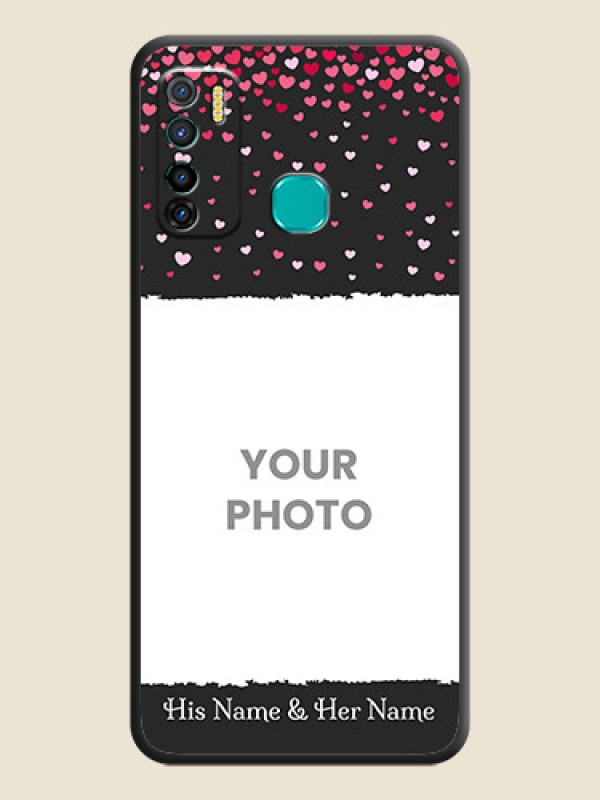 Custom Fall in Love with Your Partner  on Photo on Space Black Soft Matte Phone Cover - Infinix Hot 9 Pro - alternate view
